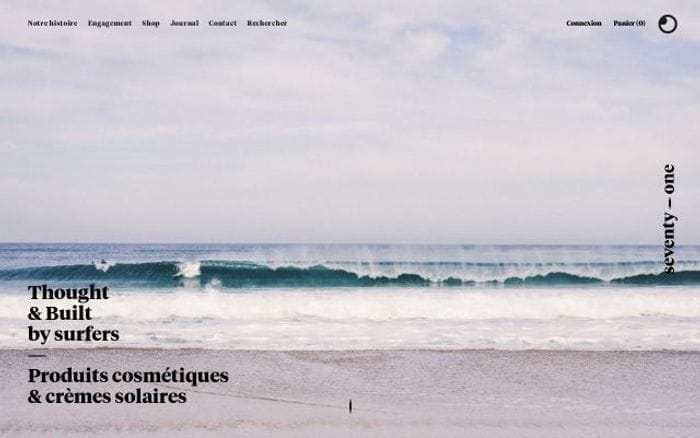 Seventyone-percent website preview