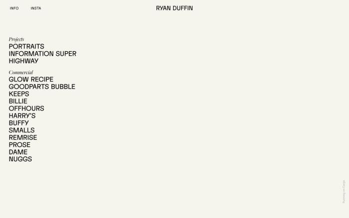 Ryan Duffin website preview