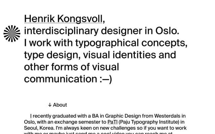 Henrikkongsvoll website preview