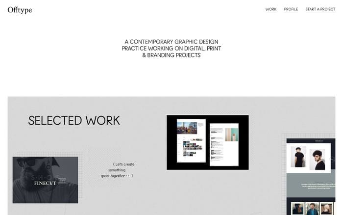 Offtype website preview