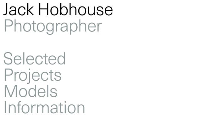 Jack Hobhouse website preview