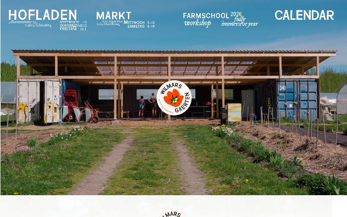 Wilmars Gaerten website preview