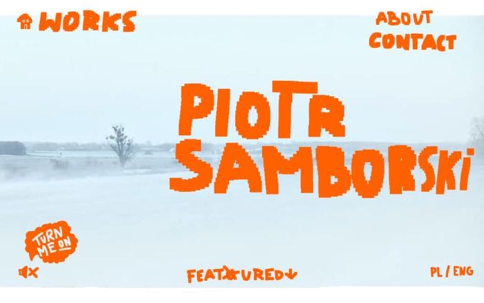 Piotr Samborski website preview