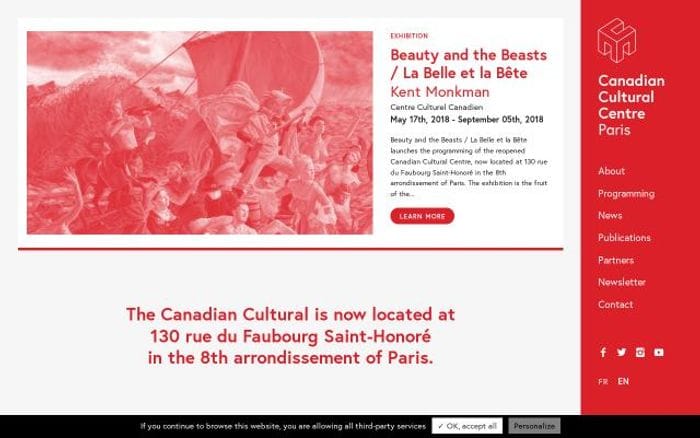 Canada-culture website preview