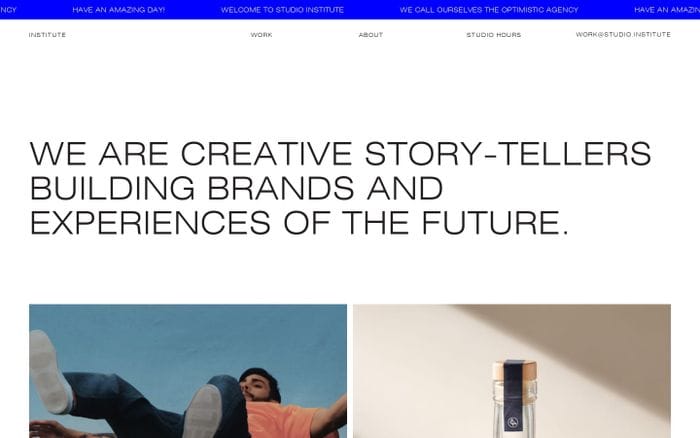 Studio Institute website preview