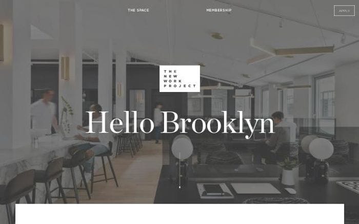 Thenewworkproject website preview