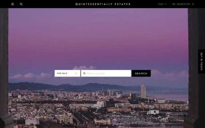 Quintessentiallyestates website preview