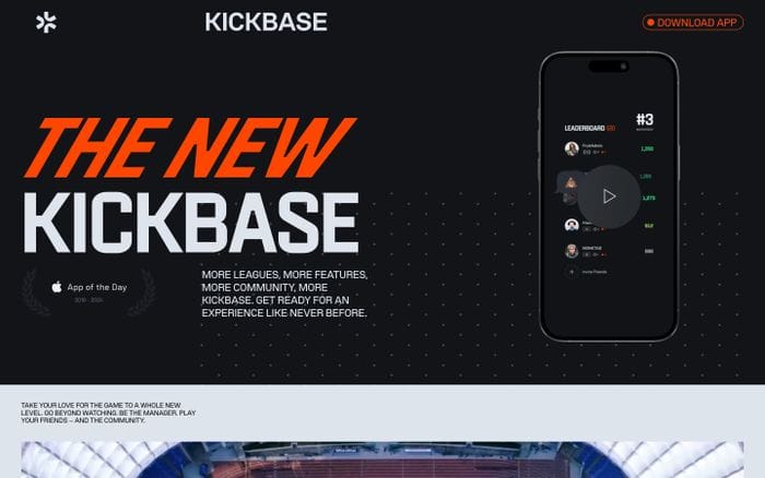 Kickbase website preview