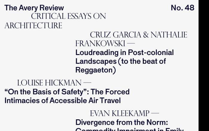 The Avery Review website preview