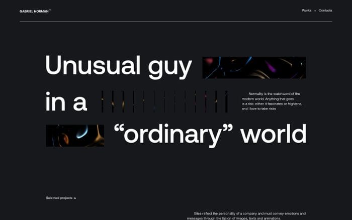 Gabriel Norman website preview