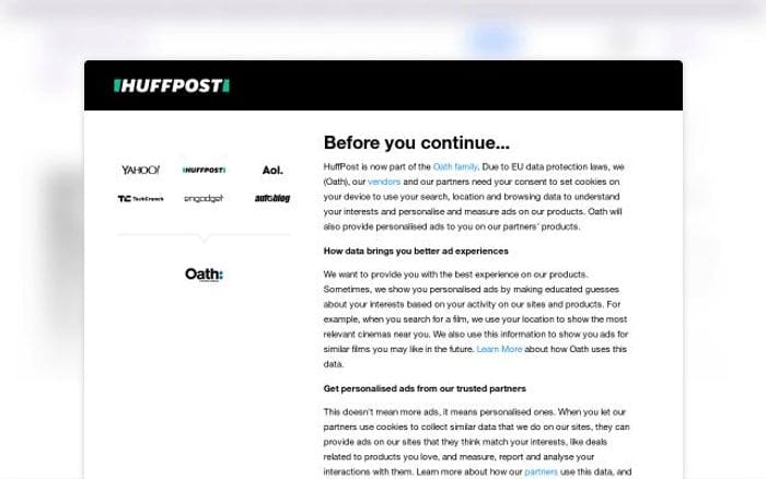 Huffingtonpost website preview