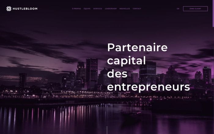 Hustlebloom website preview