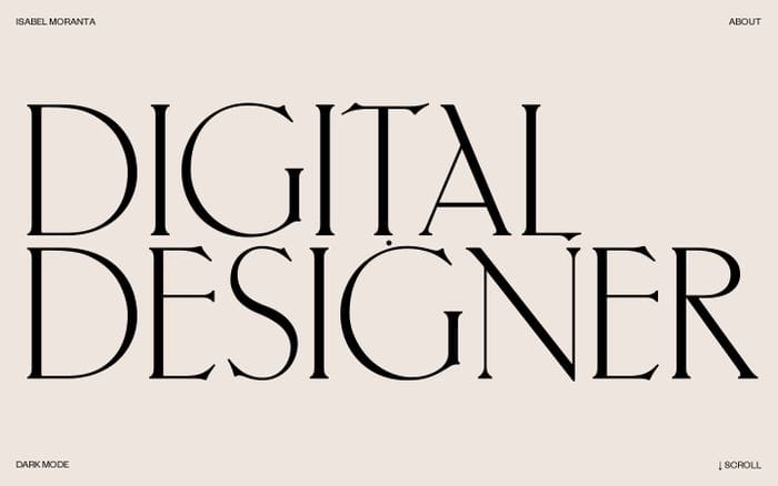 Isabel Moranta website preview