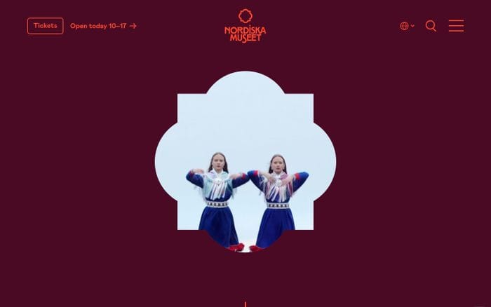 Nordiska Museet website preview