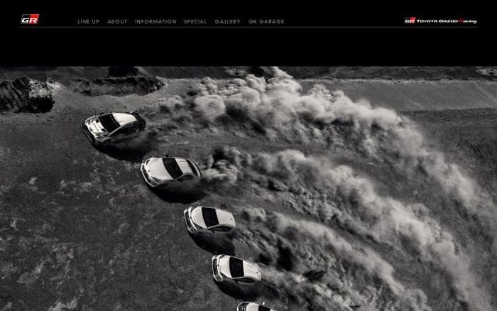 Toyotagazooracing website preview