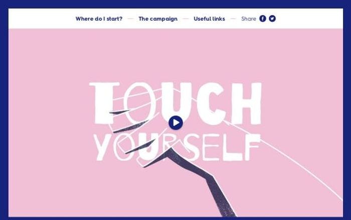 Touch-yourself website preview