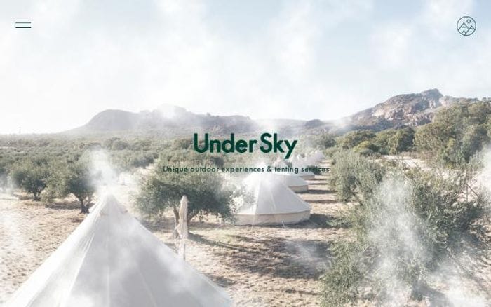 Undersky website preview