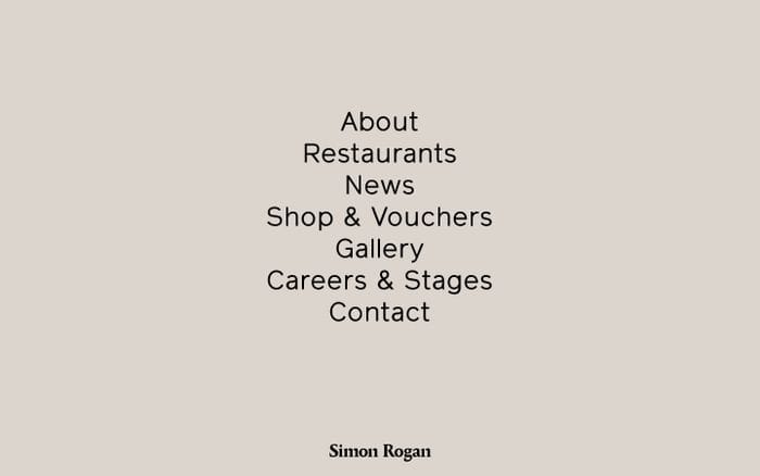 Simon Rogan | Home website preview