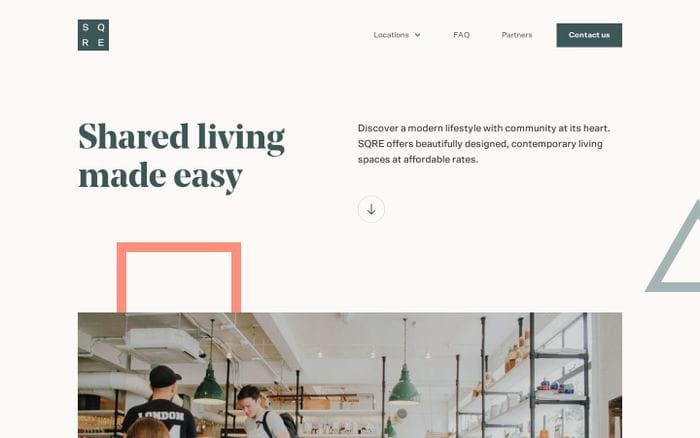 SQRE Living website preview