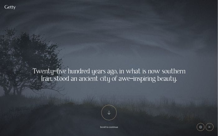 Persepolis Reimagined website preview