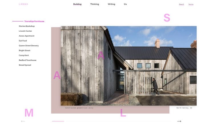 LAMAS website preview