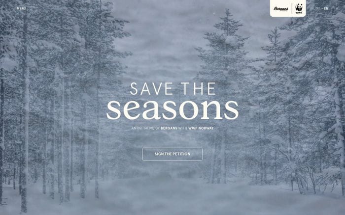 Save the Seasons website preview