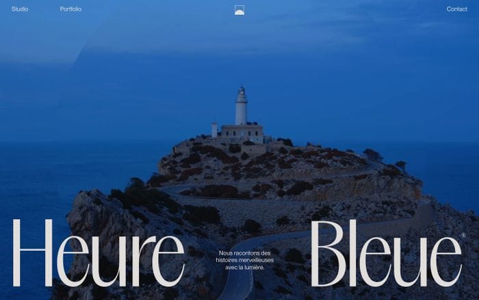 Heure Bleue website preview