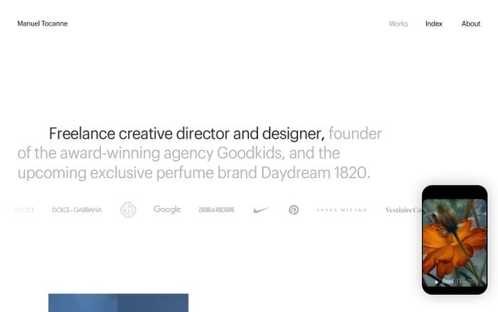 Manuel Tocanne website preview