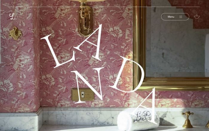 Landa website preview