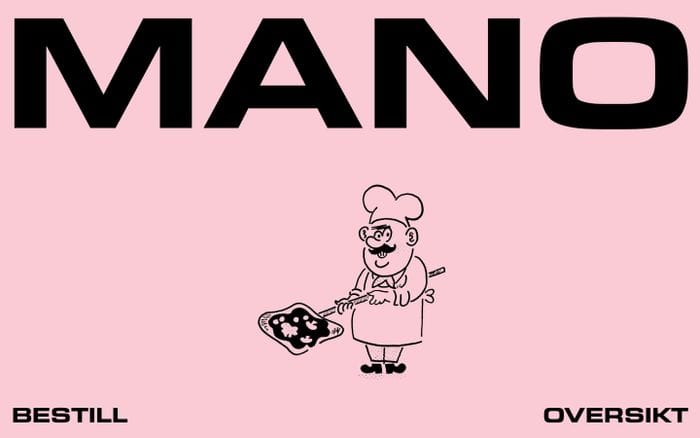 MANO – PIZZA AL METRO website preview