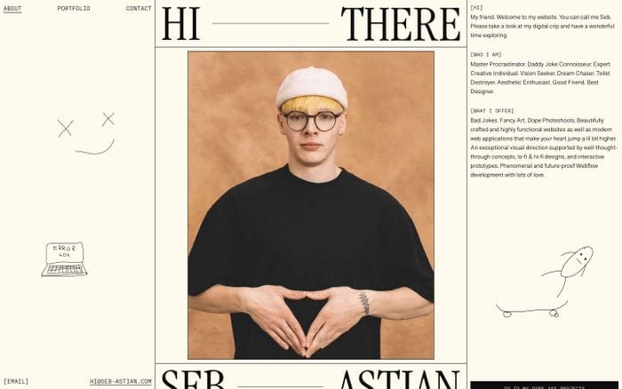 Seb-astian website preview