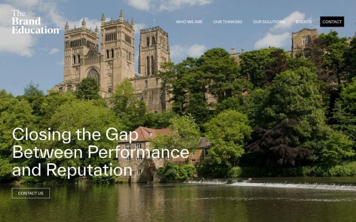 The Brand Education website preview
