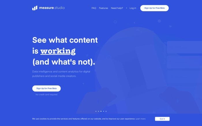 Measure Studio website preview