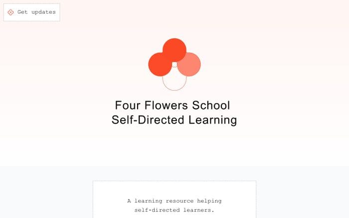 Four Flowers School website preview