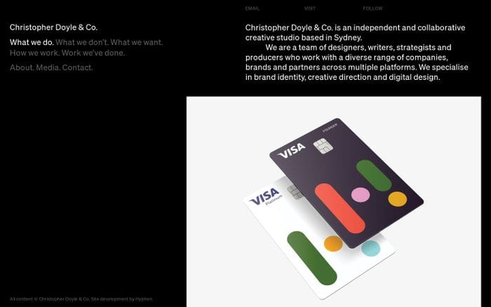 Christopher Doyle & Co. website preview