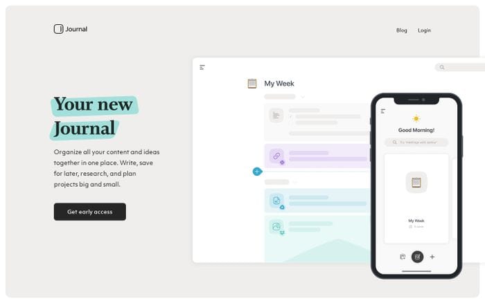 Journal website preview