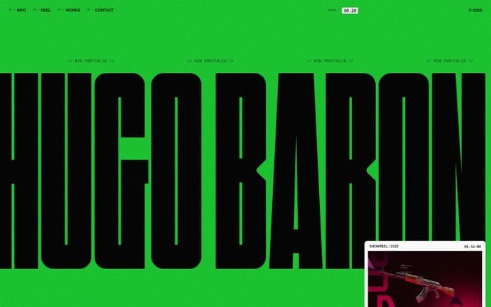 Hugo Baron website preview