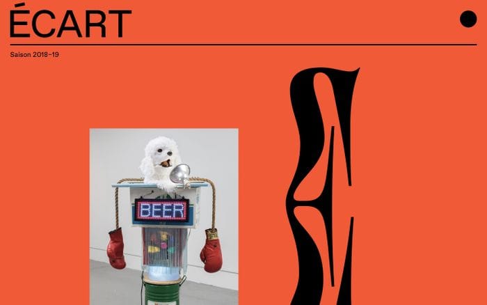 Écart | Lieu d’art actuel website preview