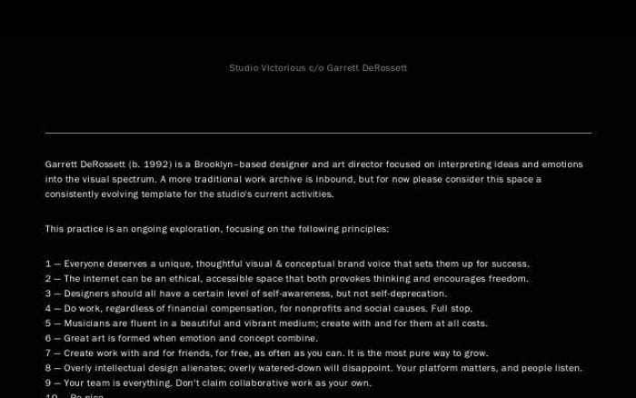 Studio-victorious website preview
