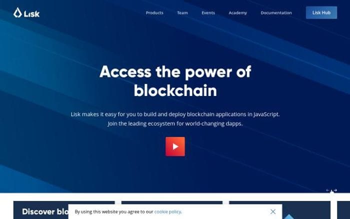 Lisk website preview