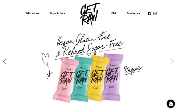 Getraw website preview