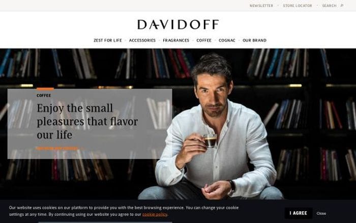 Zinodavidoff website preview