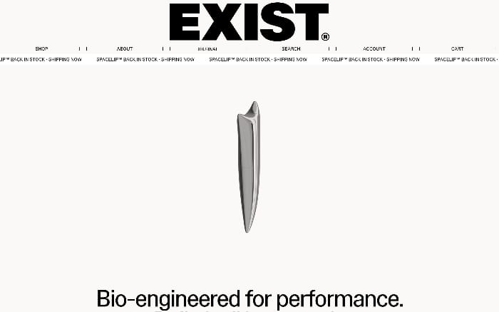 Exist website preview