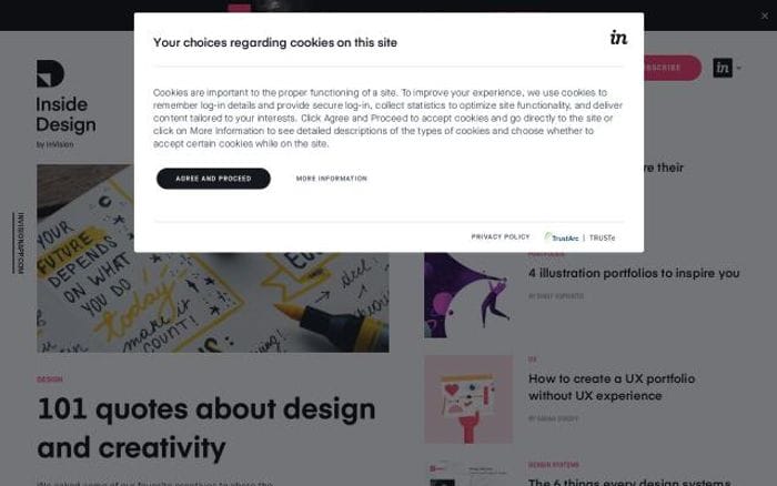 Invisionapp website preview