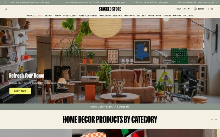 Stacked Store website preview