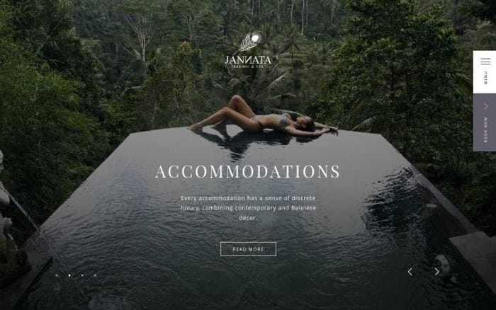 Jannataresort website preview