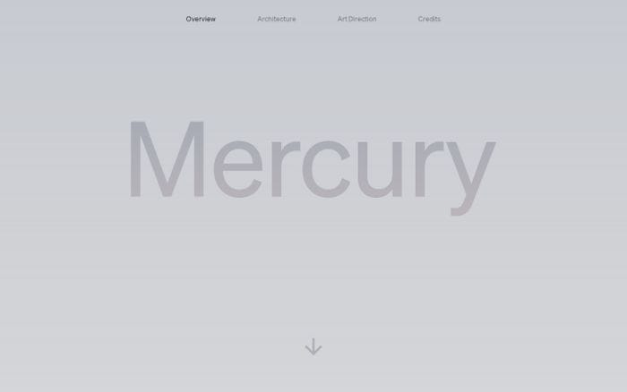 Mercury website preview