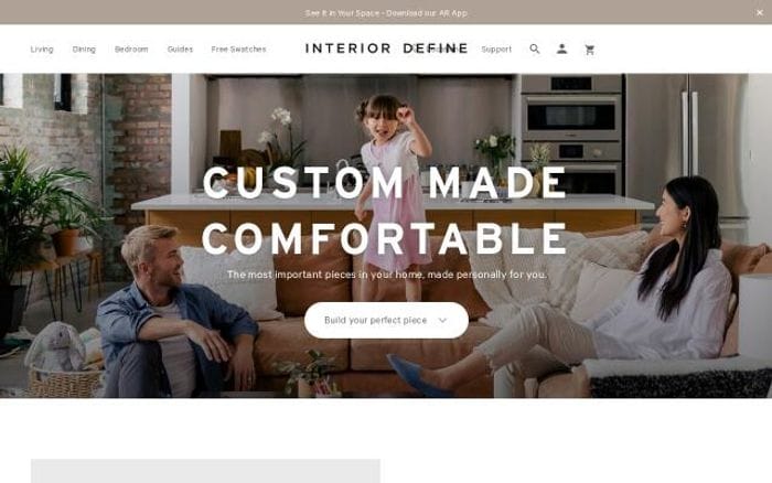 Interiordefine website preview