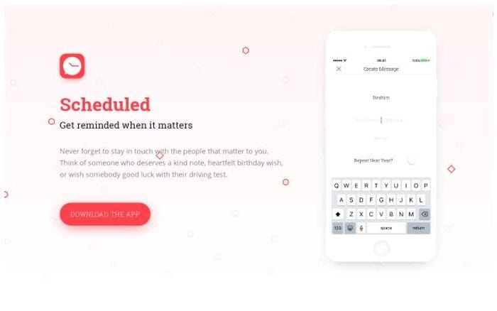 Scheduledapp website preview