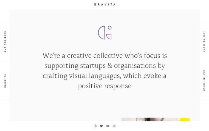 Gravita website preview